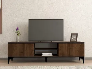 TV stolík Erem - Walnut, Black