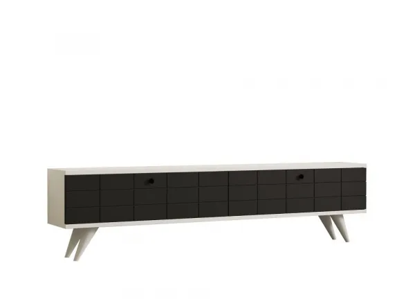 TV stolík Alberi - Anthracite, White