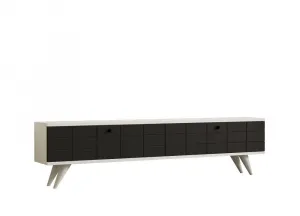 TV stolík Alberi - Anthracite, White