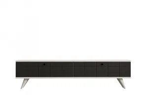 TV stolík Alberi - Anthracite, White