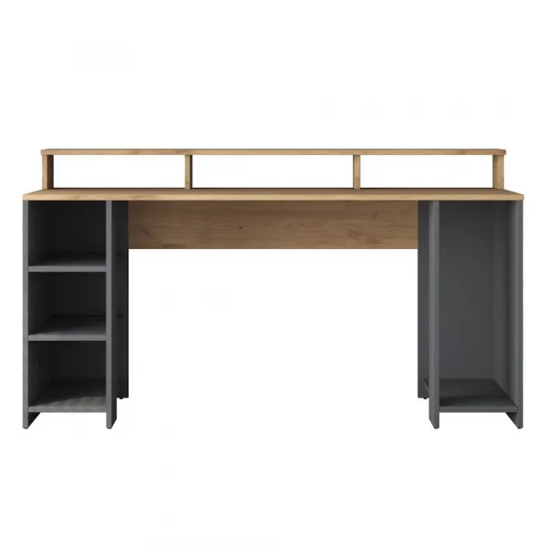 Kalune Design Psací stůl Kalipo 160 cm ořech/antracit