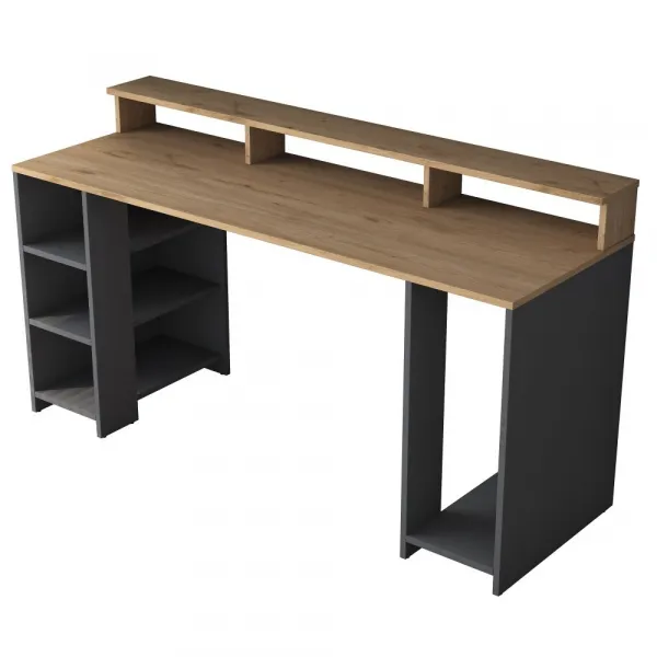 Kalune Design Psací stůl Kalipo 160 cm ořech/antracit