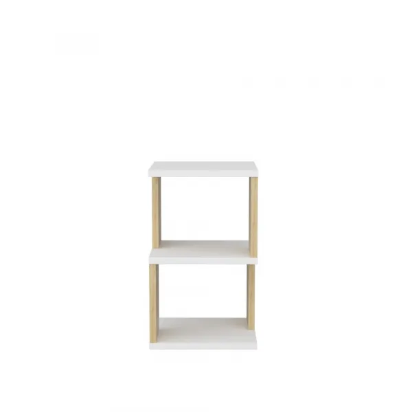 Nočný stolík Carter - White, Oak