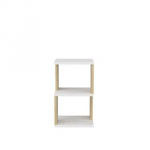 Nočný stolík Carter - White, Oak