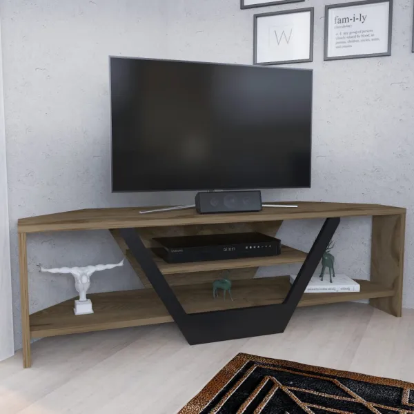 TV stolík Sares - Oud Oak, Black
