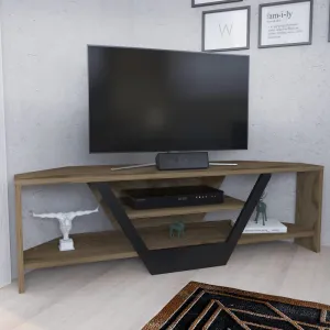 TV stolík Sares - Oud Oak, Black