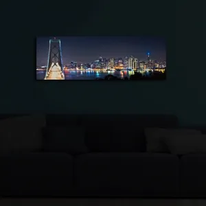 Dekoratívny LED osvetlený obraz na plátne 3090İACT-37