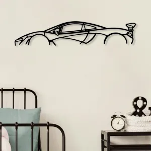 Dekoratívny kovový doplnok na stenu Mclaren P1 Silhouette