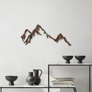 Dekoratívny kovový doplnok na stenu Rusty Mountain