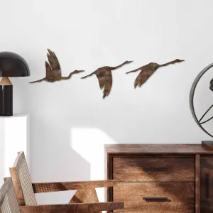 Dekoratívny kovový doplnok na stenu Rusty Birds 1