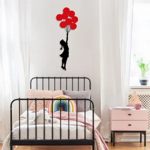 Dekoratívny kovový doplnok na stenu Banksy - 11