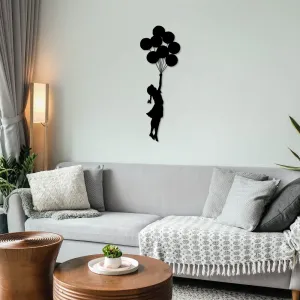 Dekoratívny kovový doplnok na stenu Banksy - 12