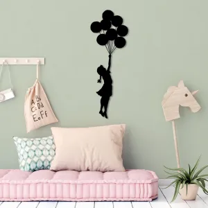 Dekoratívny kovový doplnok na stenu Banksy - 12