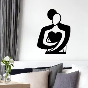 Dekoratívny kovový doplnok na stenu Love