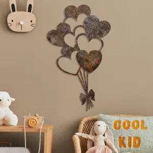 Dekoratívny kovový doplnok na stenu Rusty Heart 1