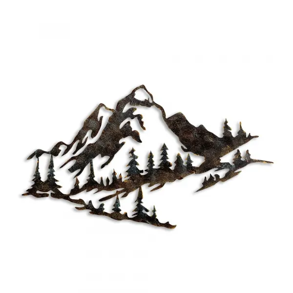 Dekoratívny kovový doplnok na stenu Mountain - 1