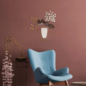 Dekoratívny kovový doplnok na stenu Flowers in Pots