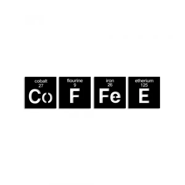Dekoratívny kovový doplnok na stenu Coffee 13