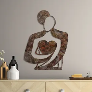 Dekoratívny kovový doplnok na stenu Rusty Hug