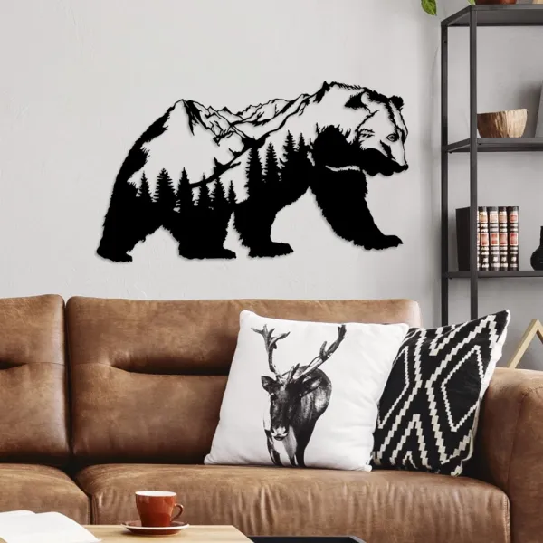Dekoratívny kovový doplnok na stenu Orso-1