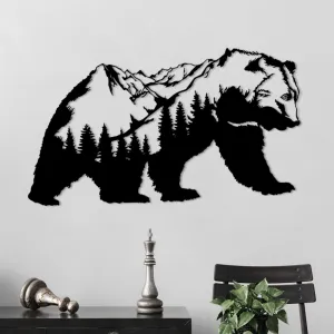 Dekoratívny kovový doplnok na stenu Orso-1