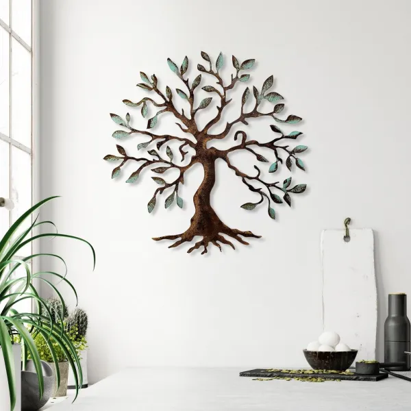 Dekoratívny kovový doplnok na stenu Tree - 1