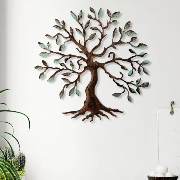 Dekoratívny kovový doplnok na stenu Tree - 1