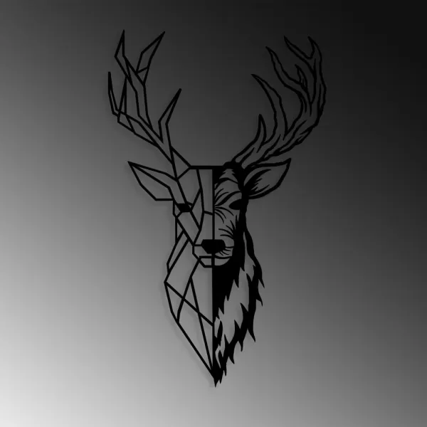 Dekoratívny kovový doplnok na stenu Red Deer 2