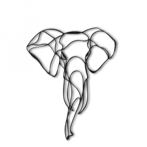 Dekoratívny kovový doplnok na stenu Elephant 2