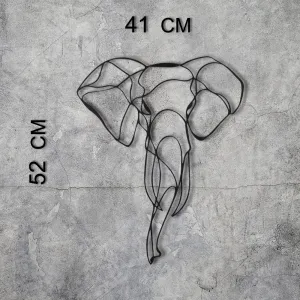 Dekoratívny kovový doplnok na stenu Elephant 2