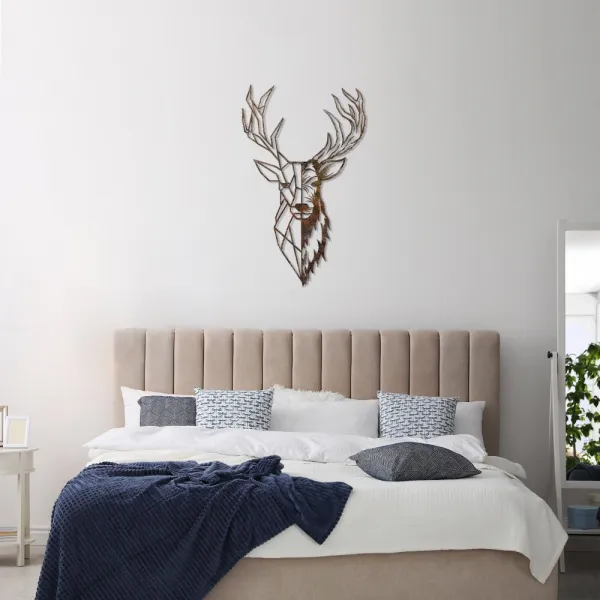 Dekoratívny kovový doplnok na stenu Rusty Deer 3