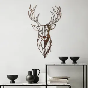 Dekoratívny kovový doplnok na stenu Rusty Deer 3