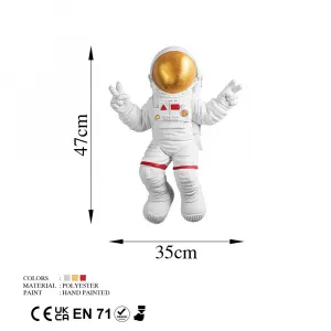 Dekoratívny doplnok na stenu Peace Sign Astronaut - 1