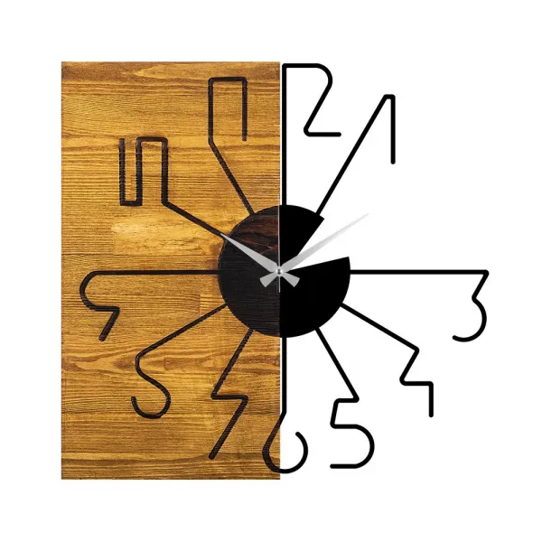 Dekoratívne drevené nástenné hodiny Wooden Clock 29