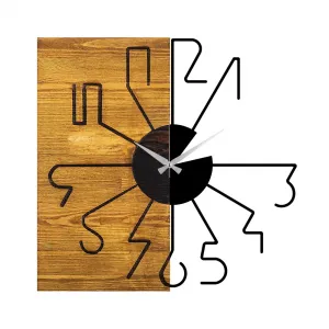 Dekoratívne drevené nástenné hodiny Wooden Clock 29