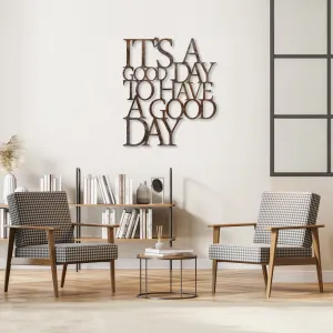 Dekoratívny kovový doplnok na stenu Rusty Have a Good Day