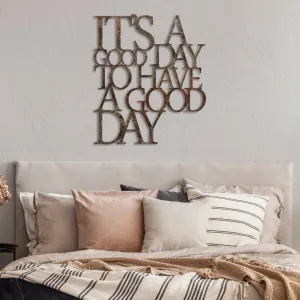 Dekoratívny kovový doplnok na stenu Rusty Have a Good Day