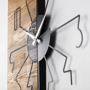 Dekoratívne drevené nástenné hodiny Wooden Clock 29