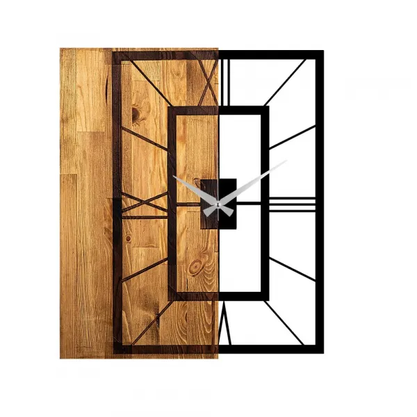 Dekoratívne drevené nástenné hodiny Wooden Clock 37