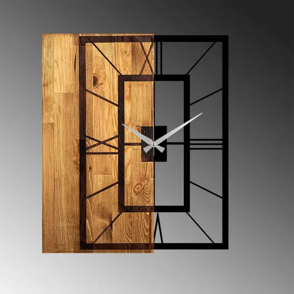 Dekoratívne drevené nástenné hodiny Wooden Clock 37