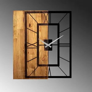Dekoratívne drevené nástenné hodiny Wooden Clock 37