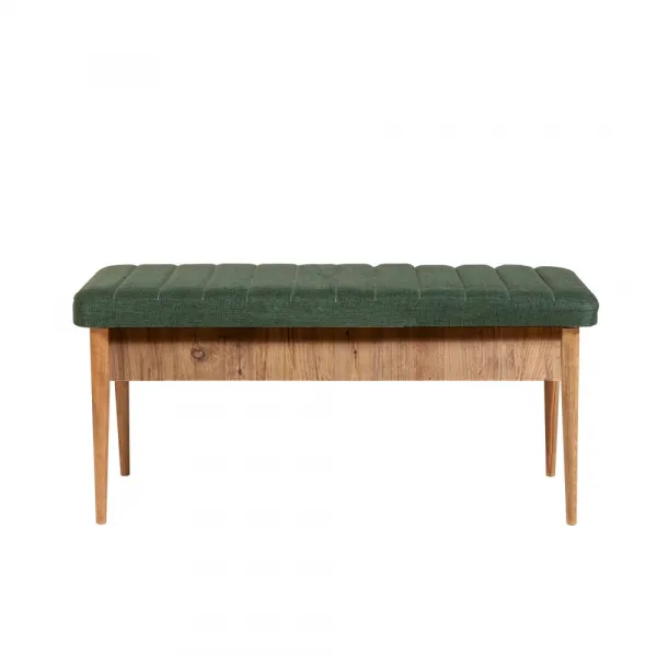 Kalune Design Jídelní set Vina 4D borovice atlantská/tmavě zelený