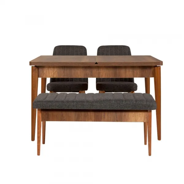 Kalune Design Jídelní set Vina 4D ořech/antracit