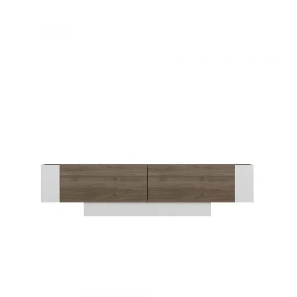 TV stolík Matera - Walnut, White