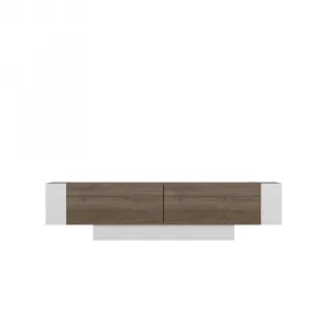 TV stolík Matera - Walnut, White