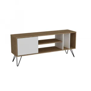TV stolík Mistico (140) - Walnut, White