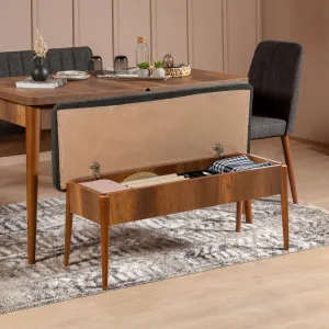 Kalune Design Jídelní set Vina 4D ořech/antracit