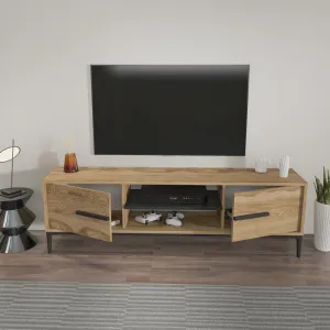 TV stolík Eslem - Oak, Black