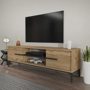 TV stolík Eslem - Oak, Black
