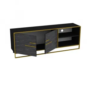 TV stolík Polka - Black